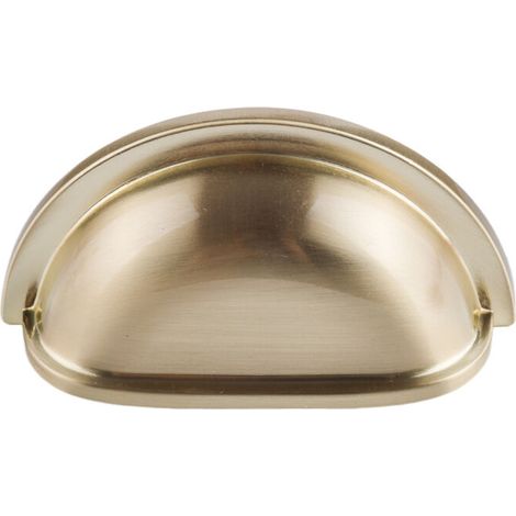 royaluxe - Coquille Coupe Cuisine Armoire Porte Poignées Placard Tiroir Chambre Meubles Tirer Nickel. Série F9: Entraxe 76 mm,une pièce, (1/4)