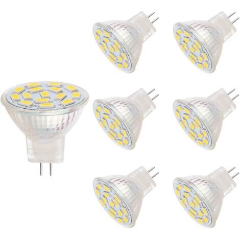 12 V 3 W MR11 LED-Leuchtmittel, entspricht 20–30 W Halogenlampen, GU4.0-Sockel, warmweiß (3000 K, 6 Stück) (1/5)