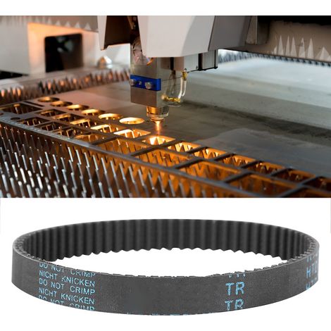 HTD3M Runder Zahnriemen aus Gummi für Laserschneidmaschinen mit geschlossenem Regelkreis (354 mm x 15 mm) (1/5)