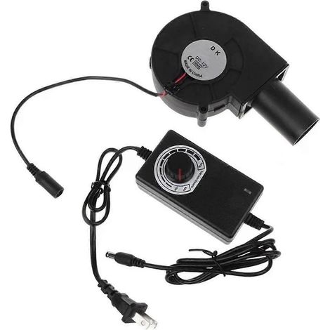 Ventilateur de fusion des métaux 7530, souffleur d'air portable, refroidisseur d'air, ventilateur pour barbecue, ventilateur de refroidissement pour charbon de bois, prise américaine (1/4)