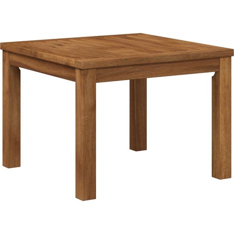Coffee Table Natural 50 x 48.5 x 36 cm Solid Acacia Wood vidaXL (1/5)