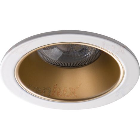 Kanlux – Spot encastrable rond 89mm – Aluminium or/blanc – IP20 – Compatible GU10/MR16 – Installation rapide pour professionnels (1/3)