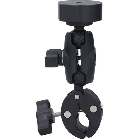 Ortviai Support pour antenne satellite avec pivot universel aluminium fixation robuste clamp 360° inclinable pour RV bateau camping-car véhicule camping