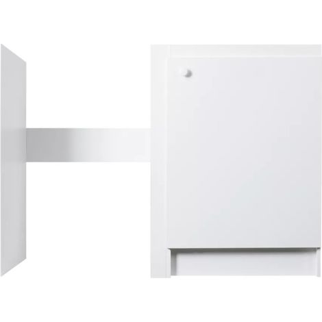 Meuble Bas 120cm Sous-Évier 1 Porte avec 1 Joue pour Lave-Vaisselle Blanc pour Cuisine/Buanderie - MC12055601P91