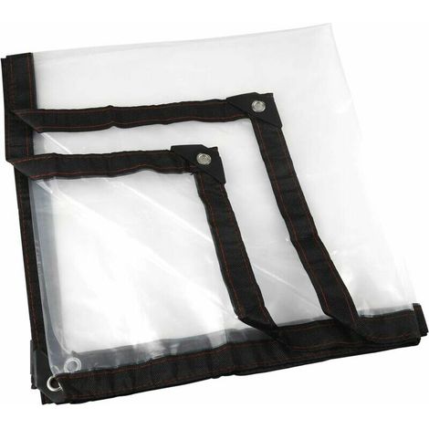 Bâche Transparente, Jardin Clair Bâche étanche Anti-Gel Film Anti-Pluie Film Isolant Auvent PE Couvercle en Plastique (2  2m)