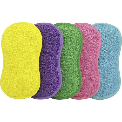 2in1 Mikrofaser-Schwamm Set 5-teilig