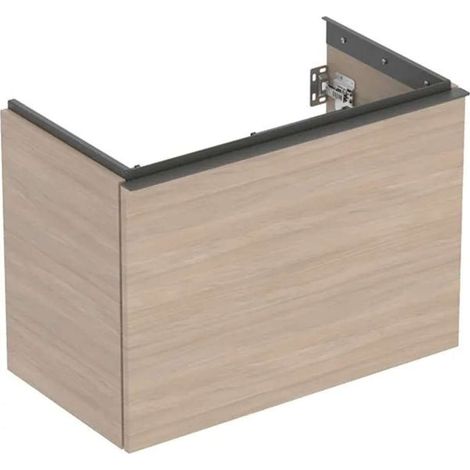 Geberit Acanto, armoire inférieure pour lavabos, 1 tiroir et 1 (1/2)