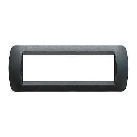 L4807Pa Plaque 7 Modules Acier Foncé Livinglight