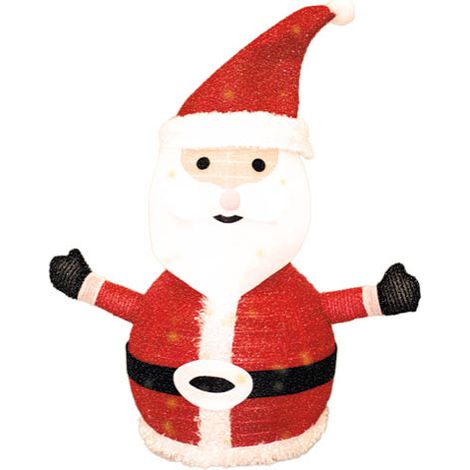 Papa Noel plegable LED 700mm 8 funciones luz cálida (1/2)