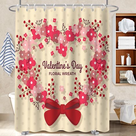 Rideau de douche tissu polyester 180x180 résistant rideau étanche pour se sentir en vacances chez soi (1/5)