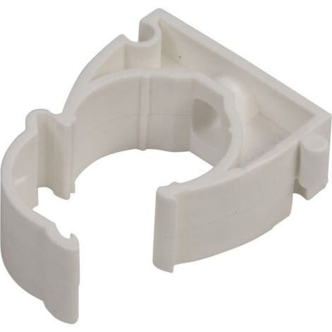 Soporte cerrado para tubos de 22 mm, blanco, UZ 22 10184 /100 unidades/