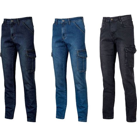 Jeans da lavoro U-Power Tommi multitasche - 38 - Blu (1/4)