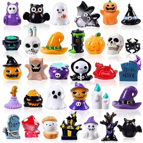 32 pcs Décorations Fantômes halloween,Citrouille de Décoration Figurine,Citrouille halloween figurine, DECORS DE TABLE (1/5)
