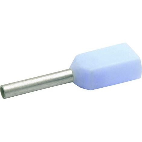 Embout de câble double galvanisé 2 x 0,34 mm² x 15 mm isolé (1/3)