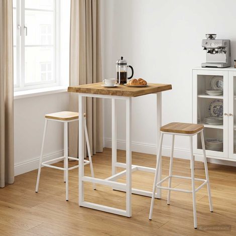 vidaXL Piano del Tavolo Rettangolare 40 x 40 x 3,5 cm Quadrato Bianco (1/5)