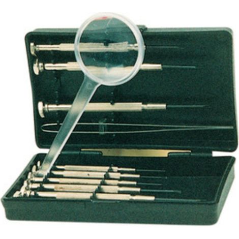 CACCIAVITE P/OROLOGIAIO C/LENTE SET 11 PZ
