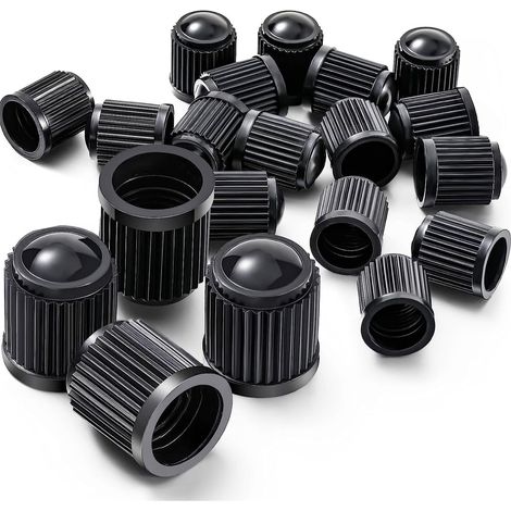 50er-Pack Ventilkappen, Auto-Ventilkappen, Fahrrad-Ventildeckel – Schwarz, Auto & Motorrad & Fahrrad – Rad & Reifen