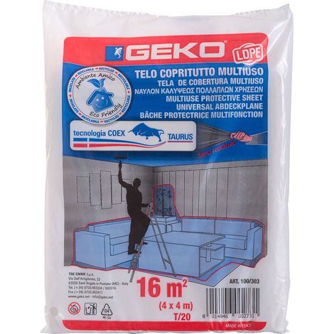 Lona de protección muy gruesa 16m² en bolsa - Geko