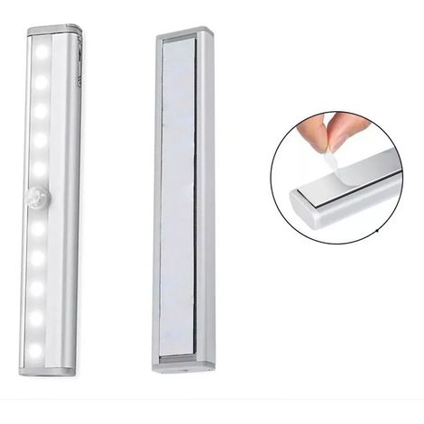 Lampe de placard LED 10 LED rechargeable USB avec détecteur de mouvement, applique murale pour cuisine, chambre, lumière blanche (1/5)