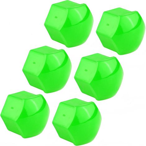 20pcs Écrous antivol 17mm pour roue auto, capuchons de protection en vert, cache-moyeu de sécurité (1/5)