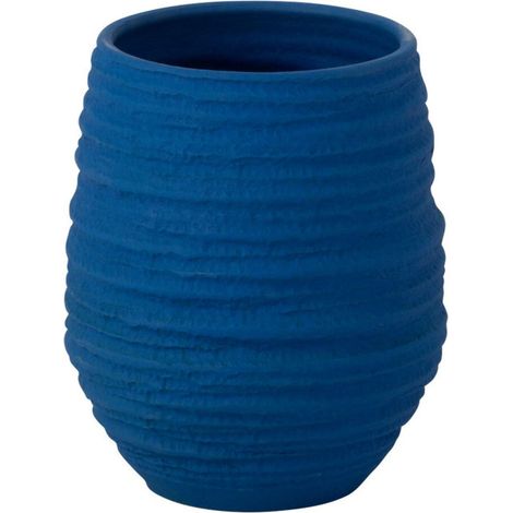 Vase en Céramique "Fiesta" 23cm Bleu (1/4)