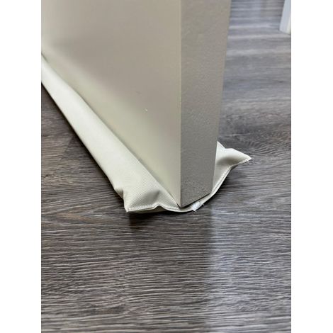 BOUCHON DE COURANT DOUBLE - ROULEAU - HOUSSE LAVABLE - RÉGLABLE - BOUCHON D'AIR - CADEAU DE CRÉMAILLÈRE - ANTI-TACHES ET IMPERMÉABLE - BEIGE (1/5)