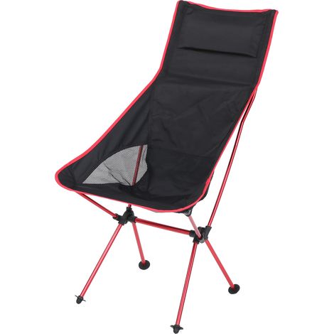 Chaise de camping pliante légère en alliage d'aluminium et nylon pour la pêche en plein air (1/5)