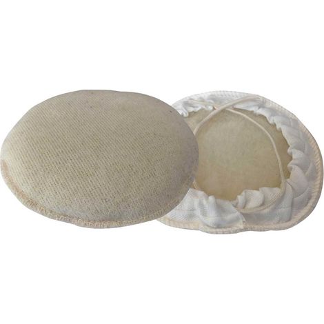 Bonete para pulir EDELCO 180 mm con cordón y alta durabilidad.
