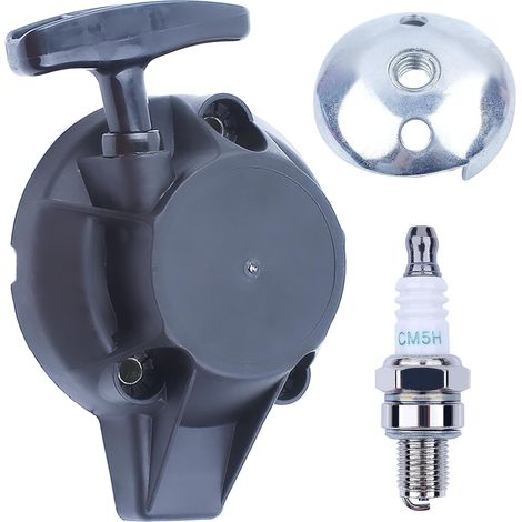LinDuxe Rückstoßstarter für Honda GX25 GX24 FG110 Bodenfräse HHT25 WX10 Trimmer Rasentrimmer, ersetzt 28400-Z0H-003 mit Ratschenklauen-Riemenscheibe (1/4)