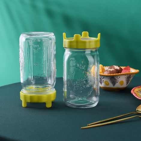 Convient aux couvercles de bocaux Mason à large ouverture de 86 mm et aux capsules de germination. (1/5)
