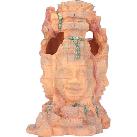 Abri pour reptiles, ornement décoratif en résine, style Bouddha, pour aquarium ou fontaine. (1/5)