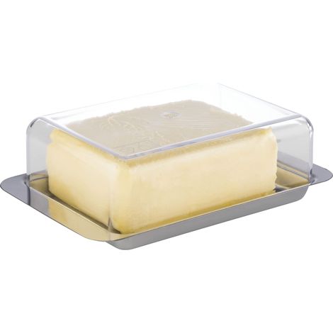 Burriera da frigo APS in acciaio inox, coperchio a tenuta stagna, altezza 55 mm (1/4)