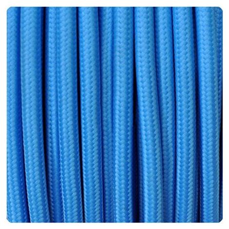 Cable textil azul (1/2)