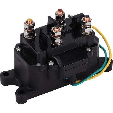 Relais de contacteur pour treuil 12V 250A étanche, solénoïde pour véhicules tout-terrain ATV UTV 4x4 et remorque (1/5)