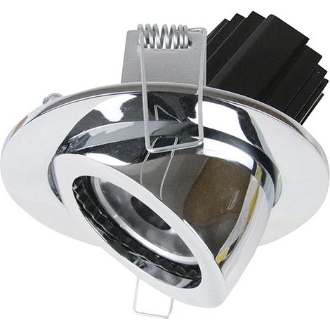 Empotrable techo tilt MINI LUNA Adjustable Round LED COB 4.70W 680lm(467lm) CRI90 3000K 50º Cromo