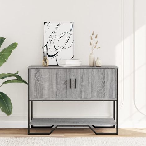 Maison Exclusive - Tavolo Consolle Grigio Sonoma 100x35x74,5 cm in Truciolato