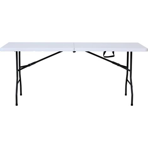 garbar EASY Mesa Rectangular Plegable Interior, Exterior 243x76 Blanco