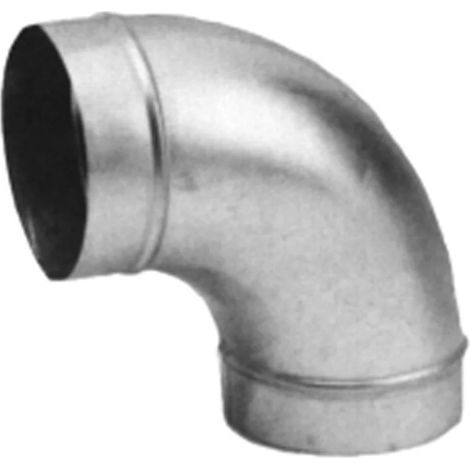 Coude 45 galva D125 - CD 125/45 UNELVENT - 864310 Diamètre 125 mm
