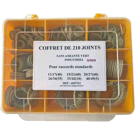 Coffret 210 joints vert