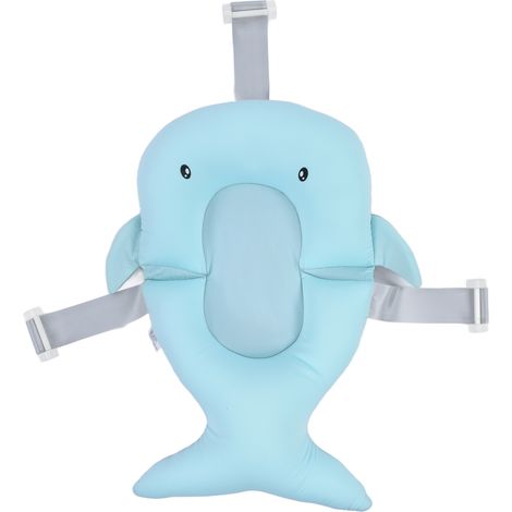 1 coussin de bain pour bébé, réglage rotation à 3 positions, drainage rapide, pour nouveau-nés 0-6 mois (1/5)