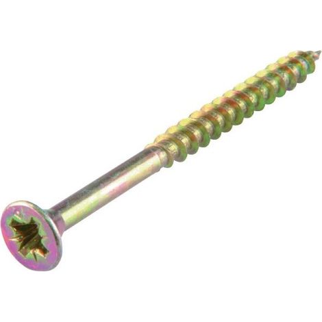 Vite a testa agglomerata con testa frastagliata Pz Standard in acciaio zincato giallo 5 x 20 mm 6 pezzi