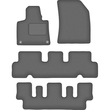 Alfombrillas de velour grafito para Citroën C4 Grand Picasso II monovolumen 7 plazas (2013-2019) (1/5)
