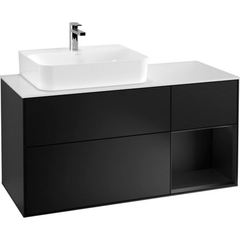 V&B Waschtischunterschrank Finion 120cm, Pl w m, Rg r bla m Lac, bla m Lac (1/2)