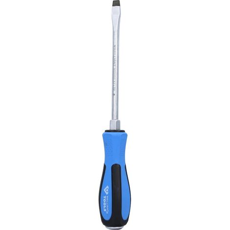BRILLIANT TOOLS  Destornillador plano  con tapa  de impacto  8,0 x  150 mm  - BT031022 (1/4)