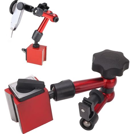 Base magnétique pour comparateurs numériques, force de traction maximale de 176 lb, base magnétique universelle, levier magnétique pour comparateur, support pour comparateur. (1/5)