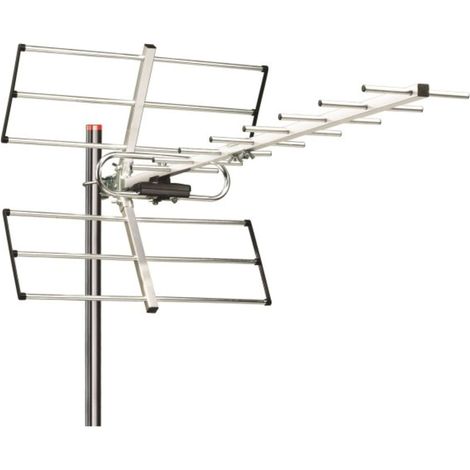 Antenna Tv Esterna Da Tetto Ant11 - Uhf A Larga Banda Dvb 14 Elementi