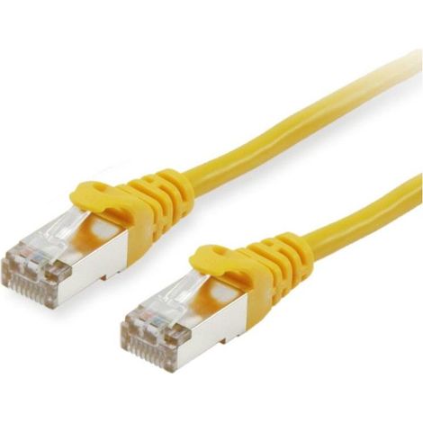 Equip 605569 RJ45 Câble réseau, câble patch CAT 6 S/FTP 20.00 m jaune contacts dorés 1 pc(s)