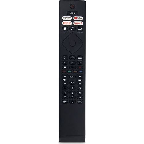 Télécommande TV Compatible avec Philips BRC0984502/01 avec Boutons Prime Video, YouTube, Netflix et Rakuten TV (1/5)