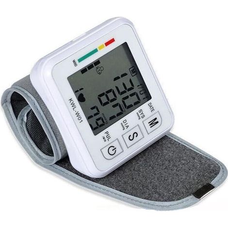 Tensiomètre de poignet, tensiomètre de poignet réglable, mesure entièrement automatique, facile à utiliser - Pour 2 utilisateurs