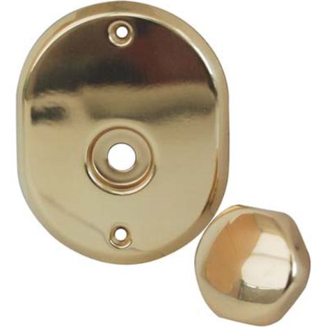Mostrina e pomolo x cilindro + perno 331l cipierre mm 90x70  ottone lucido Cipierre